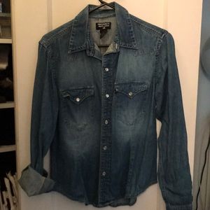 Ralph Lauren Denim Shirt with Pearl Snap Buttons